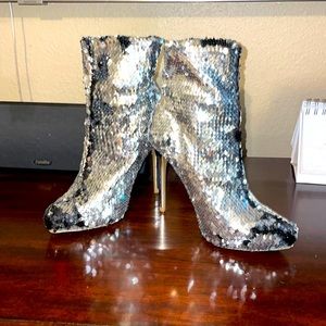 Sequin Booties sz 7